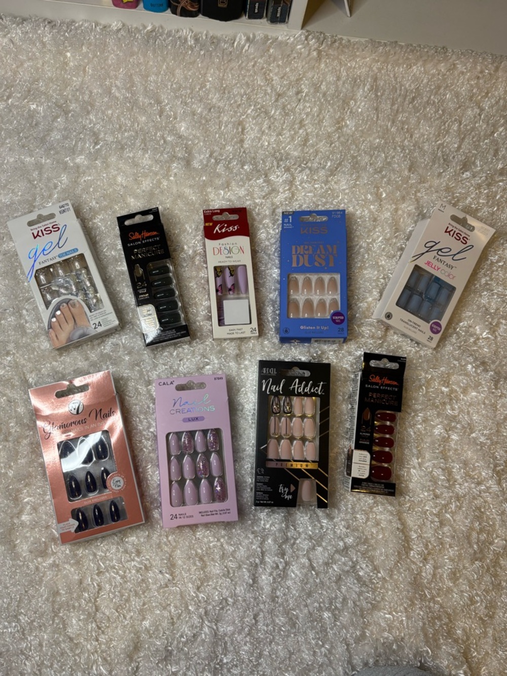 Assorted Press-On Nail Sets - Mixed Colors